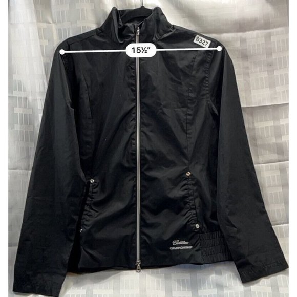 callaway women/man jacket color black size s Zipper - Picture 4 of 12